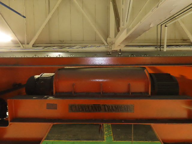Cleveland Tramrail P&H 10 Ton Double Girder Underhung Bridge Crane 43' Span