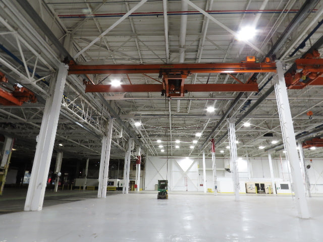 Cleveland Tramrail P&H 10 Ton Double Girder Underhung Bridge Crane 43' Span