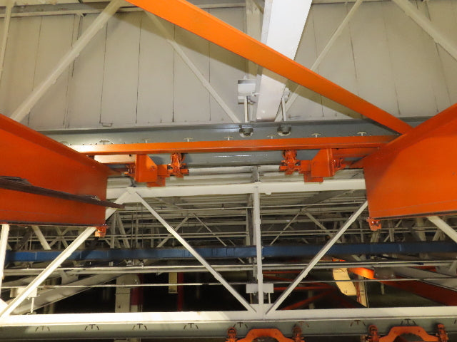 Cleveland Tramrail P&H 10 Ton Double Girder Underhung Bridge Crane 43' Span