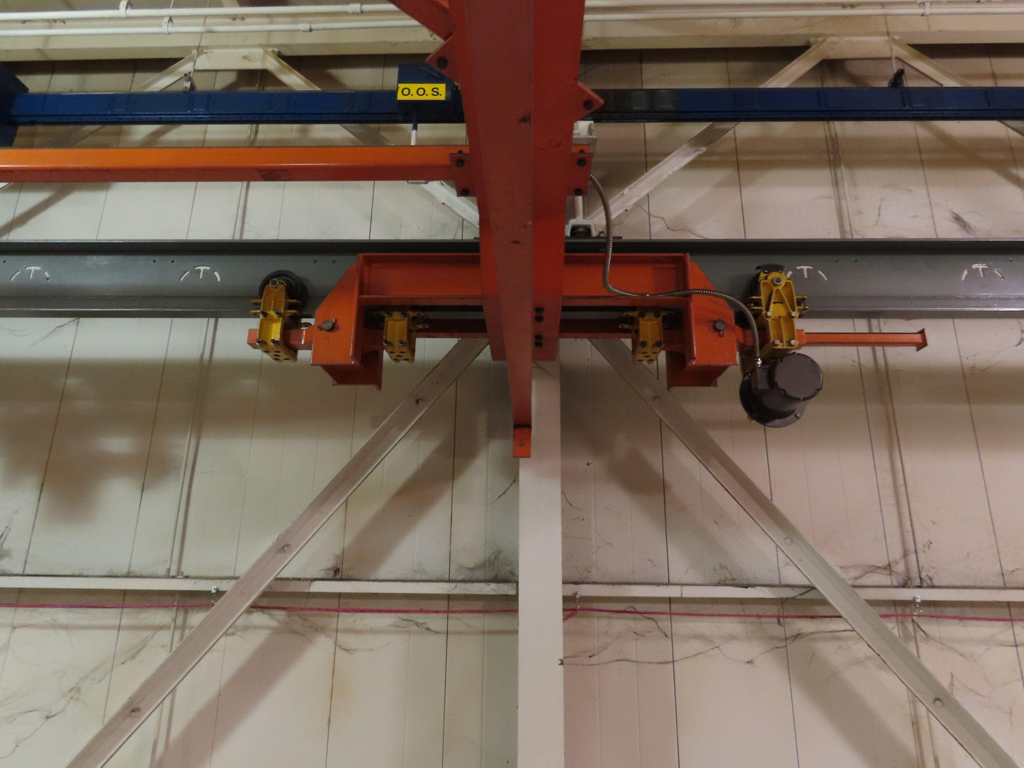 Cleveland Tramrail P&H 15 Ton Double Girder Underhung Bridge Crane 34' 10" Span