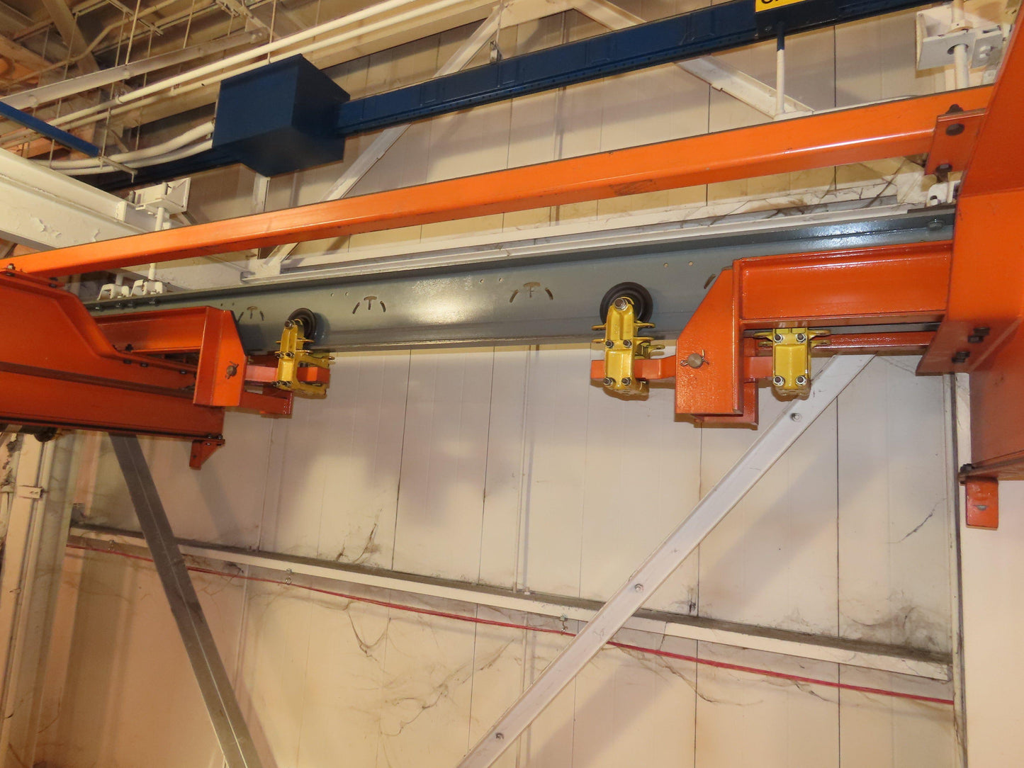 Cleveland Tramrail P&H 15 Ton Double Girder Underhung Bridge Crane 34' 10" Span