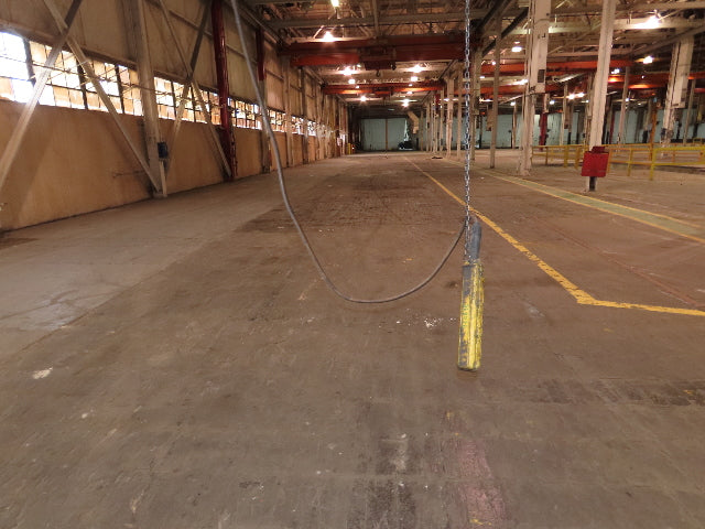 Cleveland Tramrail P&H 15 Ton Double Girder Underhung Bridge Crane 34' 10" Span