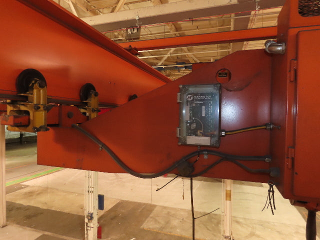 Cleveland Tramrail P&H 15 Ton Double Girder Underhung Bridge Crane 34' 10" Span