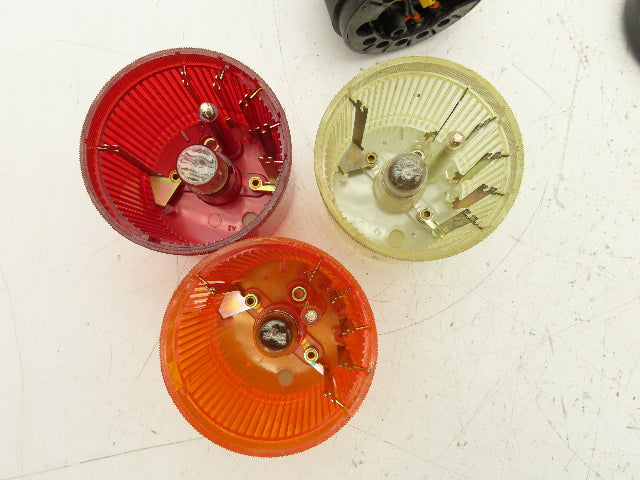 Telemecanique XVA-LC3 Stack Light Tower Red-Amber-White w/Base Lot Of 7