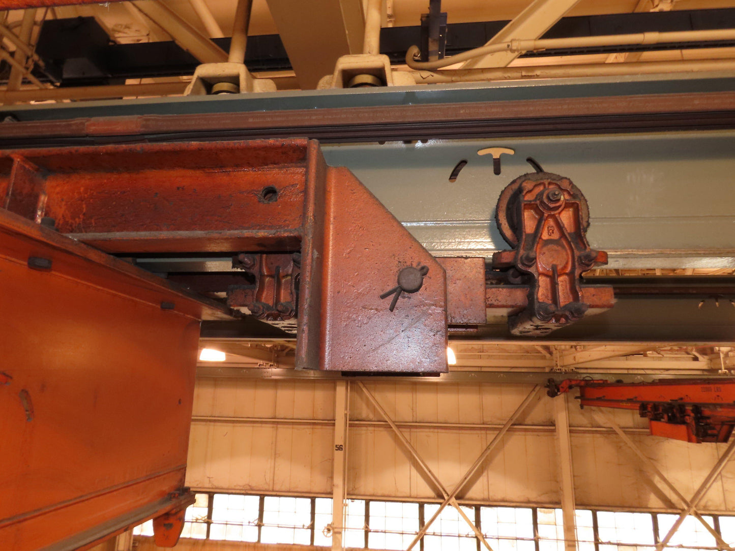 Cleveland Tramrail P&H 11 Ton Double Girder Underhung Bridge Crane 34' 10" Span