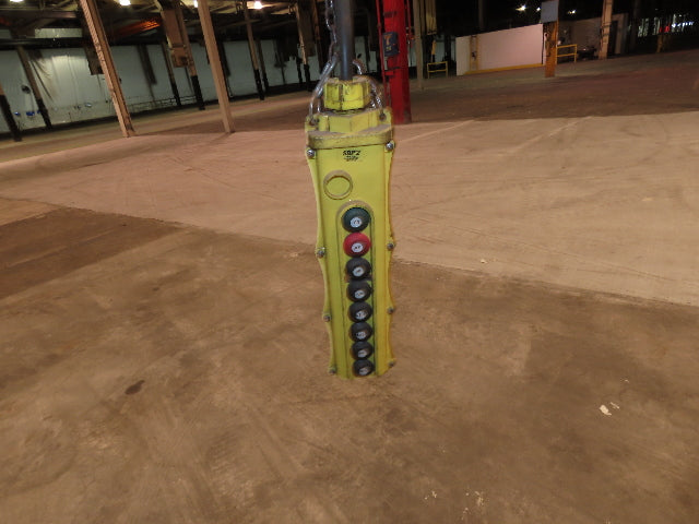 Cleveland Tramrail P&H 11 Ton Double Girder Underhung Bridge Crane 34' 10" Span