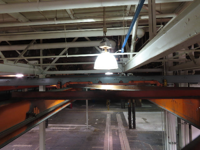 Cleveland Tramrail P&H 15 Ton Double Girder Underhung Bridge Crane 34' 10" Span