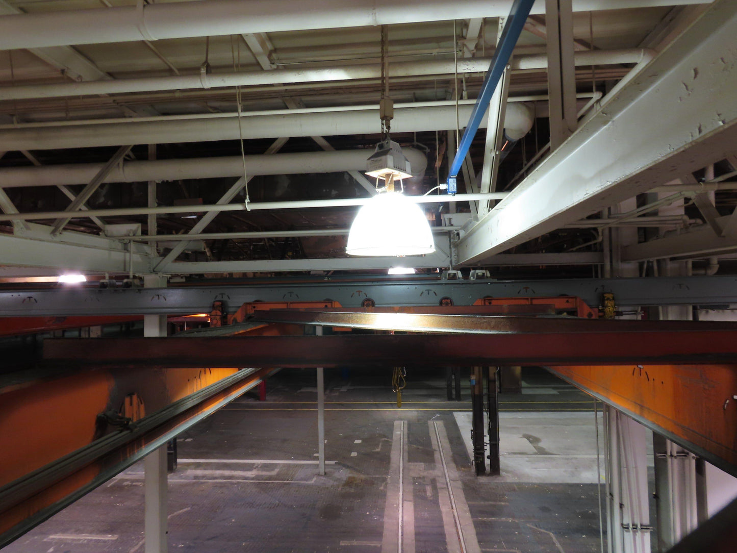 Cleveland Tramrail P&H 15 Ton Double Girder Underhung Bridge Crane 34' 10" Span