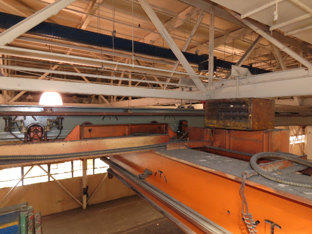 Cleveland Tramrail P&H 15 Ton Double Girder Underhung Bridge Crane 34' 10" Span