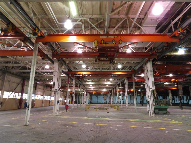 Cleveland Tramrail P&H 15 Ton Double Girder Bridge Crane 34' 10" Span w/Remote
