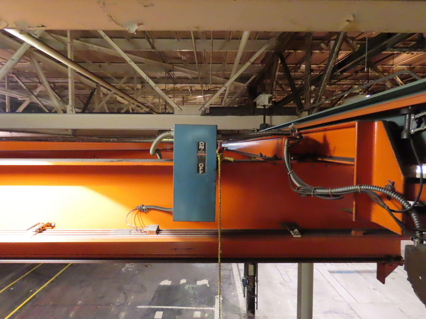 Cleveland Tramrail P&H 15 Ton Double Girder Bridge Crane 34' 10" Span w/Remote