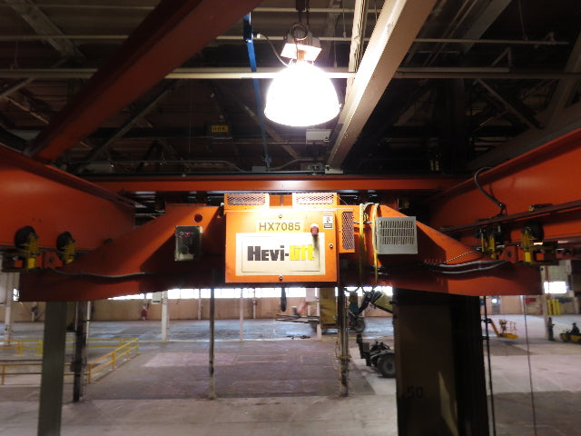 Cleveland Tramrail P&H 15 Ton Double Girder Bridge Crane 34' 10" Span w/Remote
