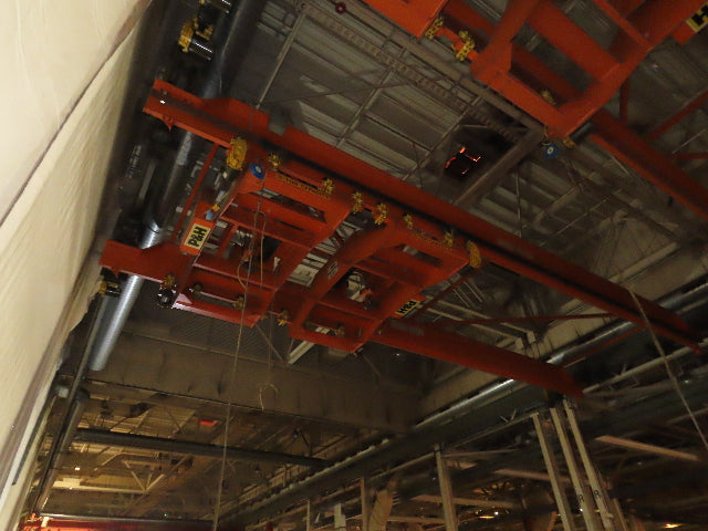 Cleveland Tramrail P&H 15 Ton Double Girder Bridge Crane 45' Span 2-Hoists