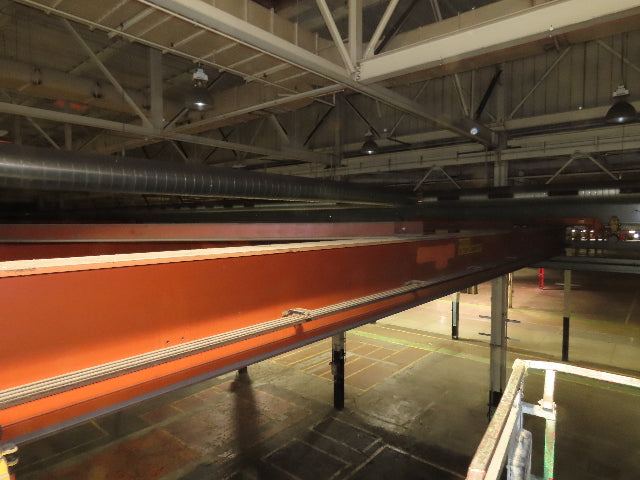 Cleveland Tramrail P&H 15 Ton Double Girder Bridge Crane 45' Span w/Remote