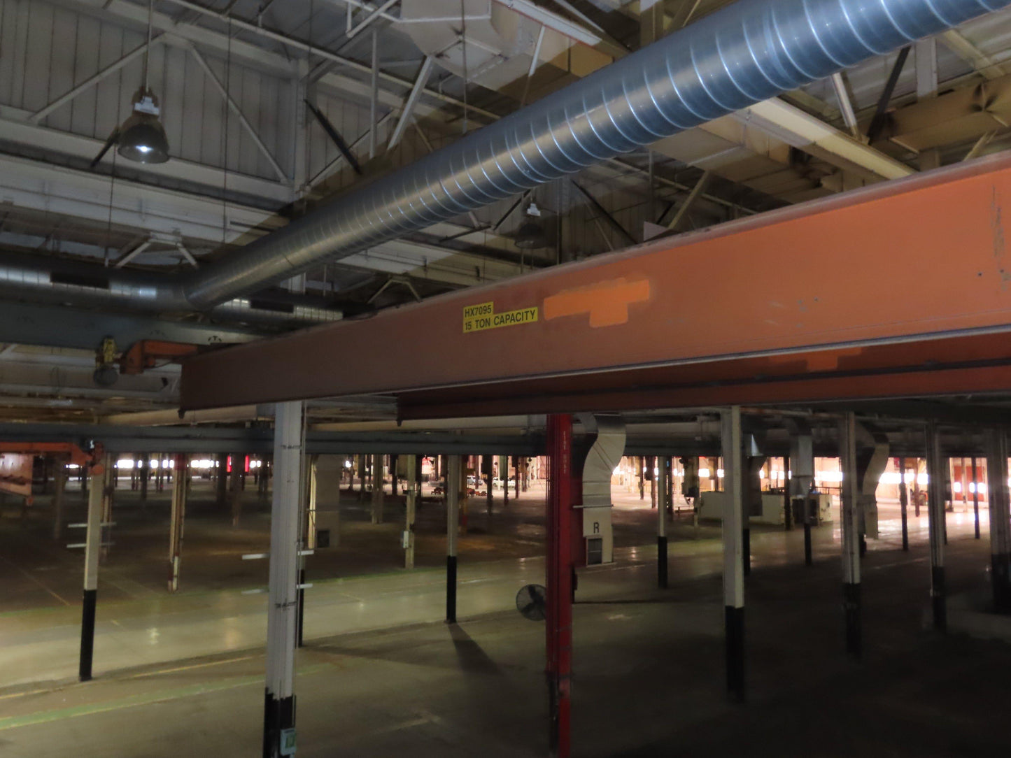 Cleveland Tramrail P&H 15 Ton Double Girder Bridge Crane 45' Span w/Remote