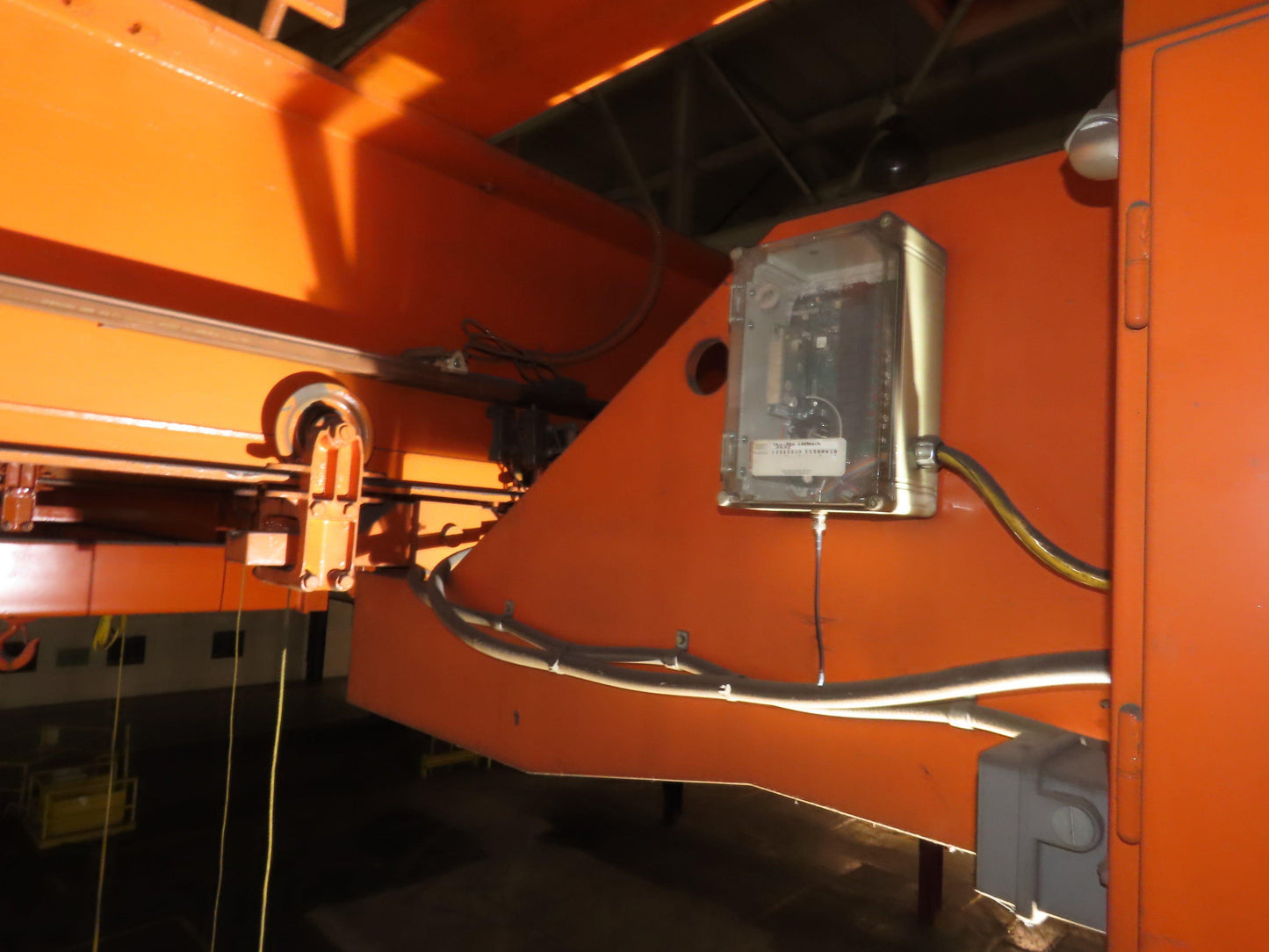 Cleveland Tramrail P&H 15 Ton Double Girder Underhung Bridge Crane 45' Span
