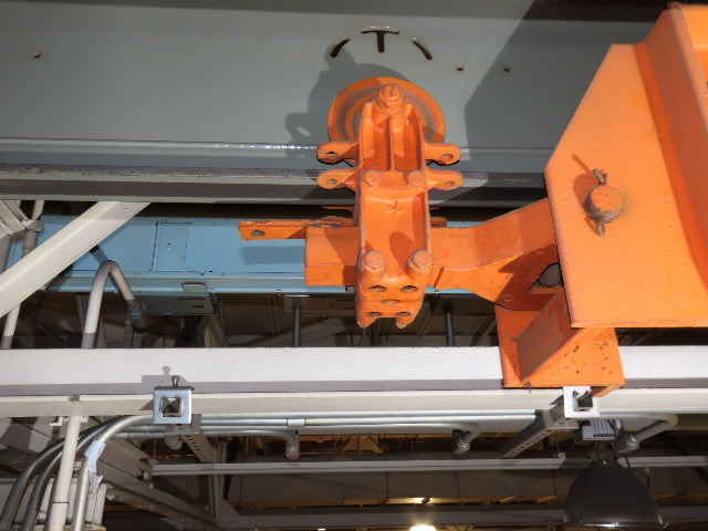 Cleveland Tramrail P&H 15 Ton Double Girder Underhung Bridge Crane 45' Span