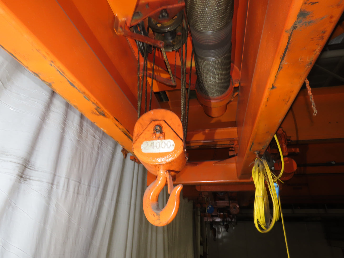 Cleveland Tramrail P&H 12 Ton Double Girder Underhung Bridge Crane 45' Span