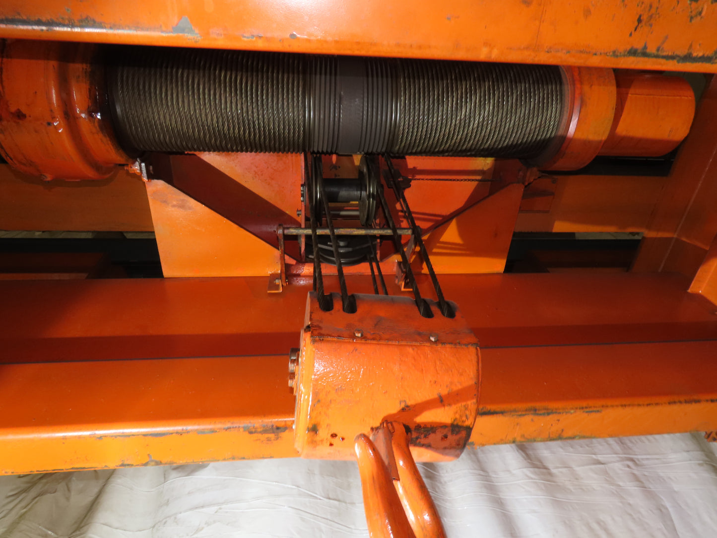 Cleveland Tramrail P&H 12 Ton Double Girder Underhung Bridge Crane 45' Span