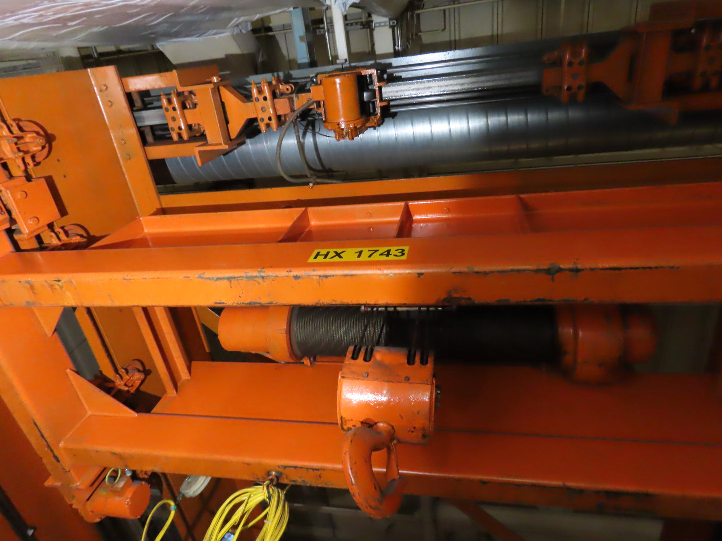 Cleveland Tramrail P&H 12 Ton Double Girder Underhung Bridge Crane 45' Span