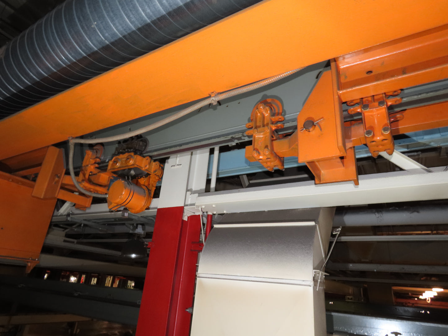 Cleveland Tramrail P&H 12 Ton Double Girder Underhung Bridge Crane 45' Span