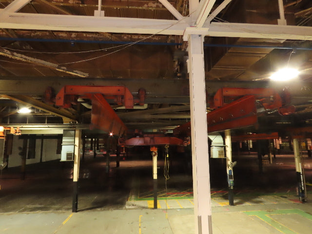 Cleveland Tramrail P&H 15 Ton Double Girder Underhung Bridge Crane 34' 10" Span