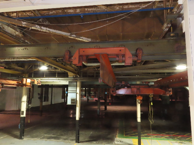 Cleveland Tramrail P&H 15 Ton Double Girder Underhung Bridge Crane 34' 10" Span