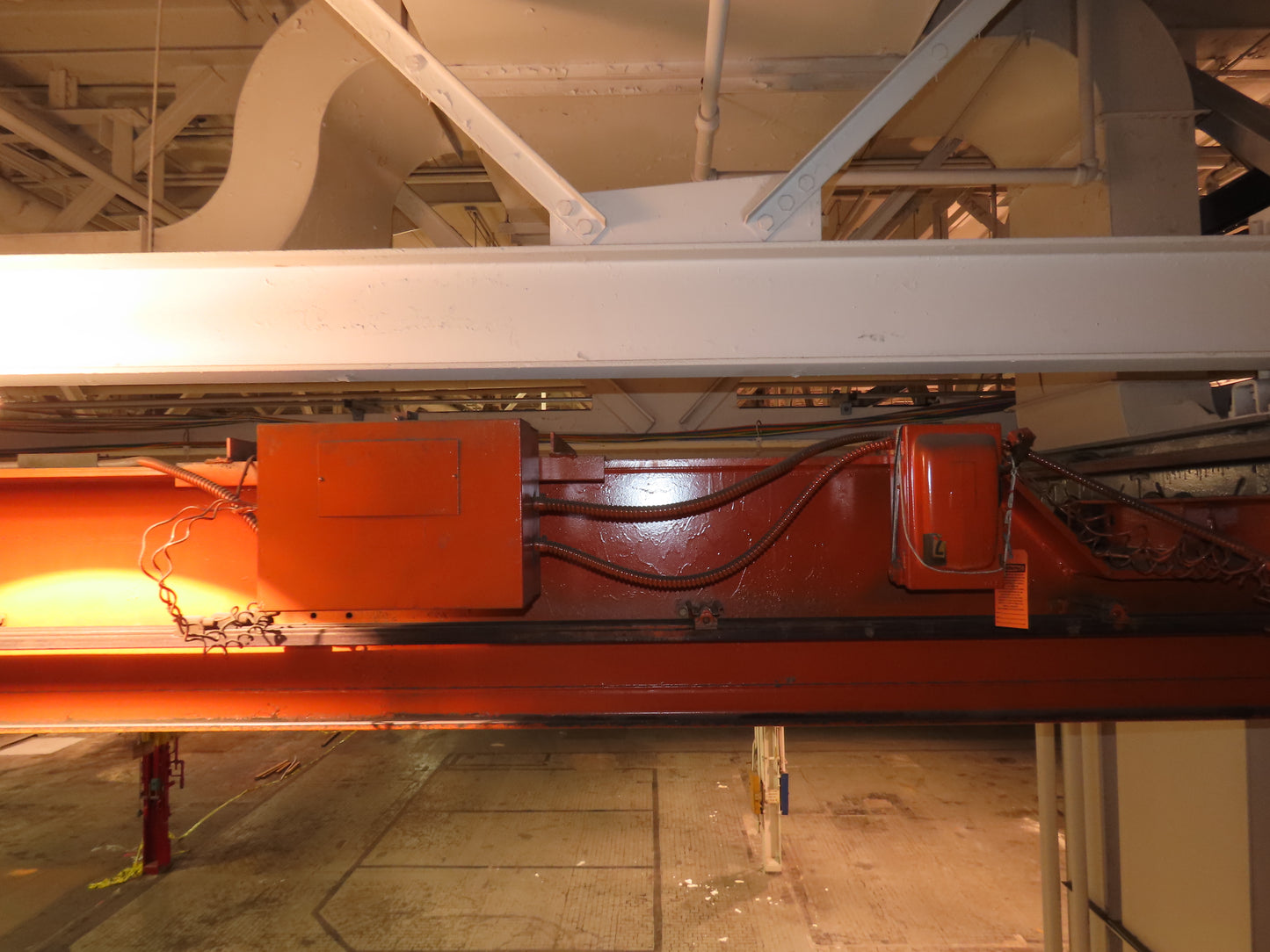 Cleveland Tramrail P&H 6 Ton Single Girder Underhung Bridge Crane 35' 10" Span