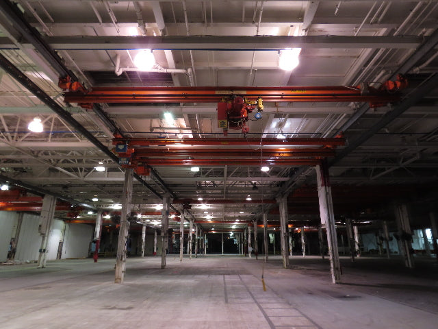 Cleveland Tramrail P&H 5 Ton Single Girder Underhung Bridge Crane 34' 10" Span