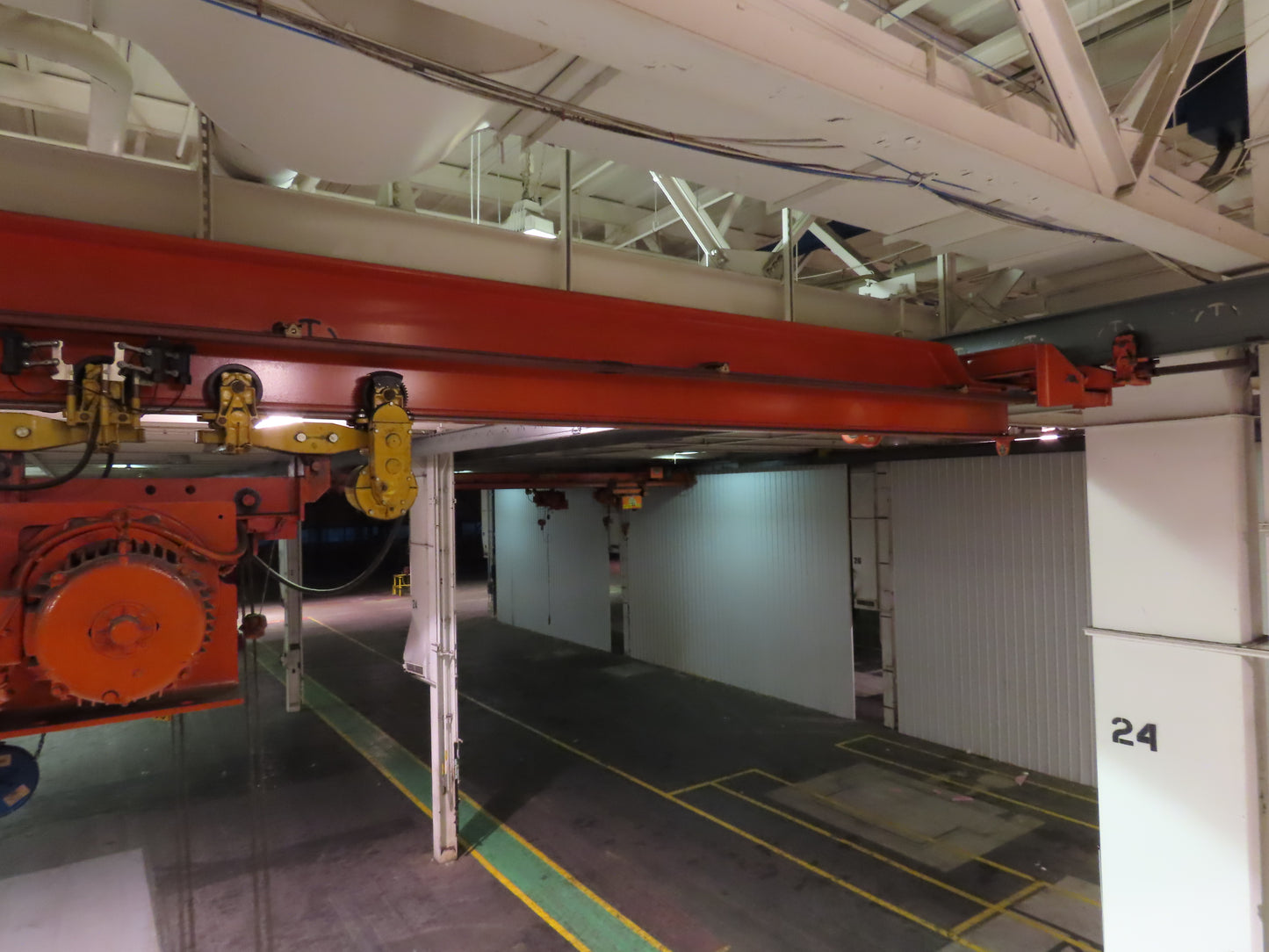 Cleveland Tramrail P&H 5 Ton Single Girder Underhung Bridge Crane 34' 10" Span