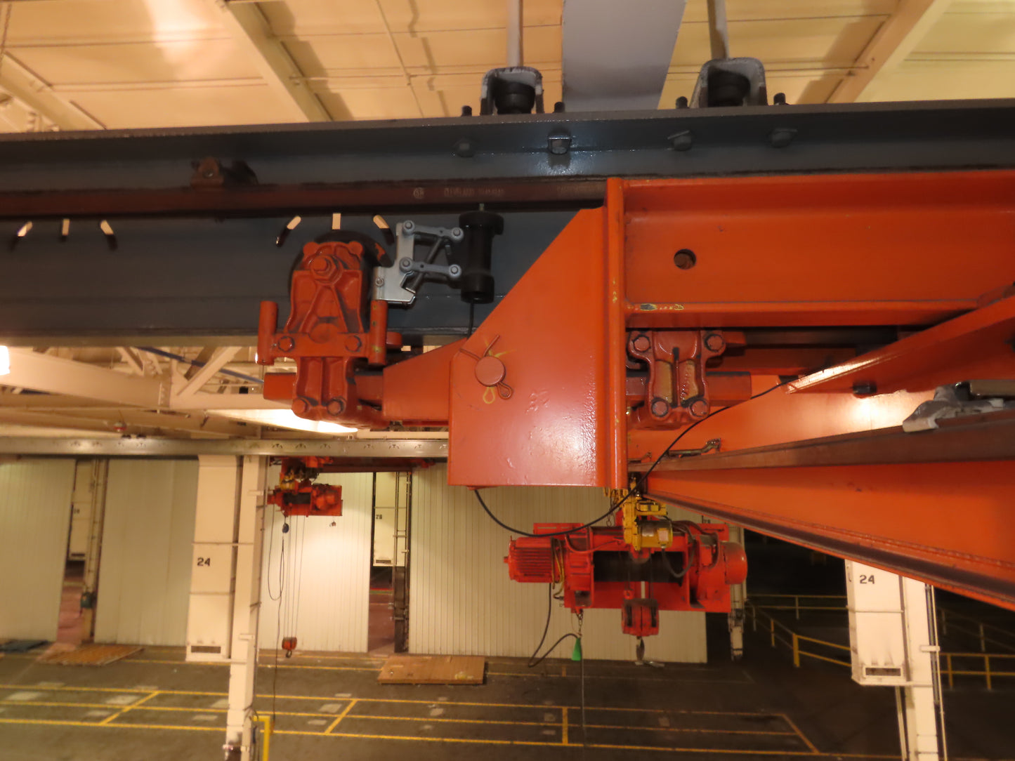 Cleveland Tramrail P&H 5 Ton Single Girder Underhung Bridge Crane 34' 10" Span