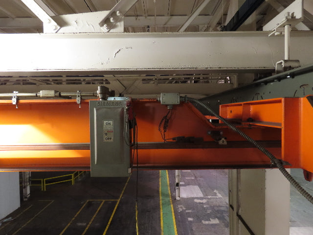 Cleveland Tramrail P&H 5 Ton Single Girder Underhung Bridge Crane 35' 10" Span