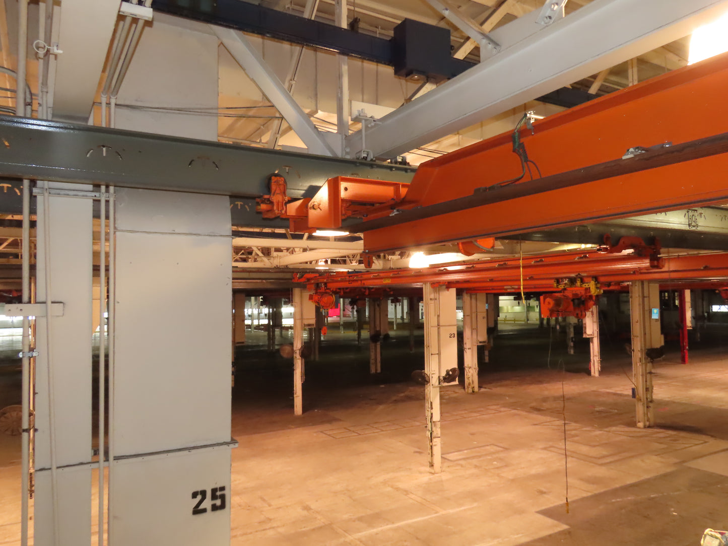 Cleveland Tramrail P&H 5 Ton Single Girder Underhung Bridge Crane 35' 10" Span