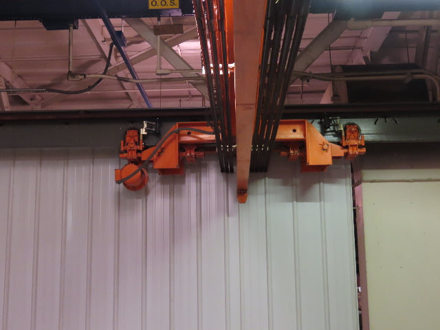 Cleveland Tramrail P&H 5 Ton Single Girder Underhung Bridge Crane 35' 10" Span