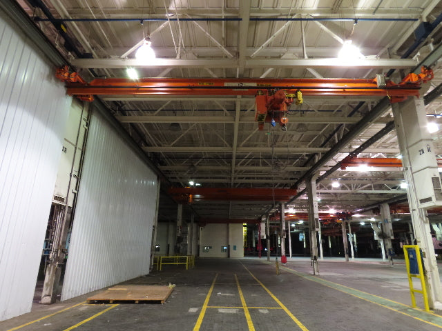Cleveland Tramrail P&H 5 Ton Single Girder Underhung Bridge Crane 35' 10" Span
