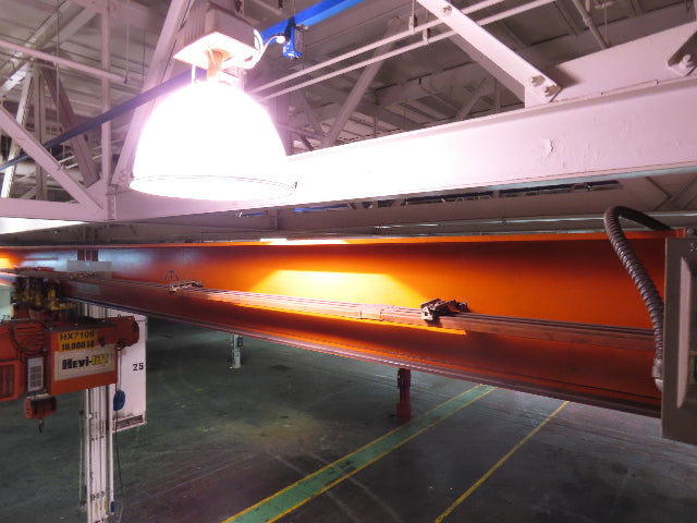 Cleveland Tramrail P&H 5 Ton Single Girder Underhung Bridge Crane 35' 10" Span