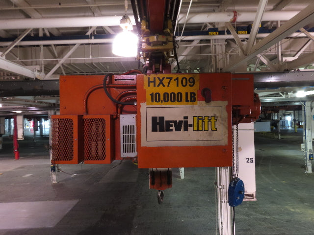 Cleveland Tramrail P&H 5 Ton Single Girder Underhung Bridge Crane 35' 10" Span