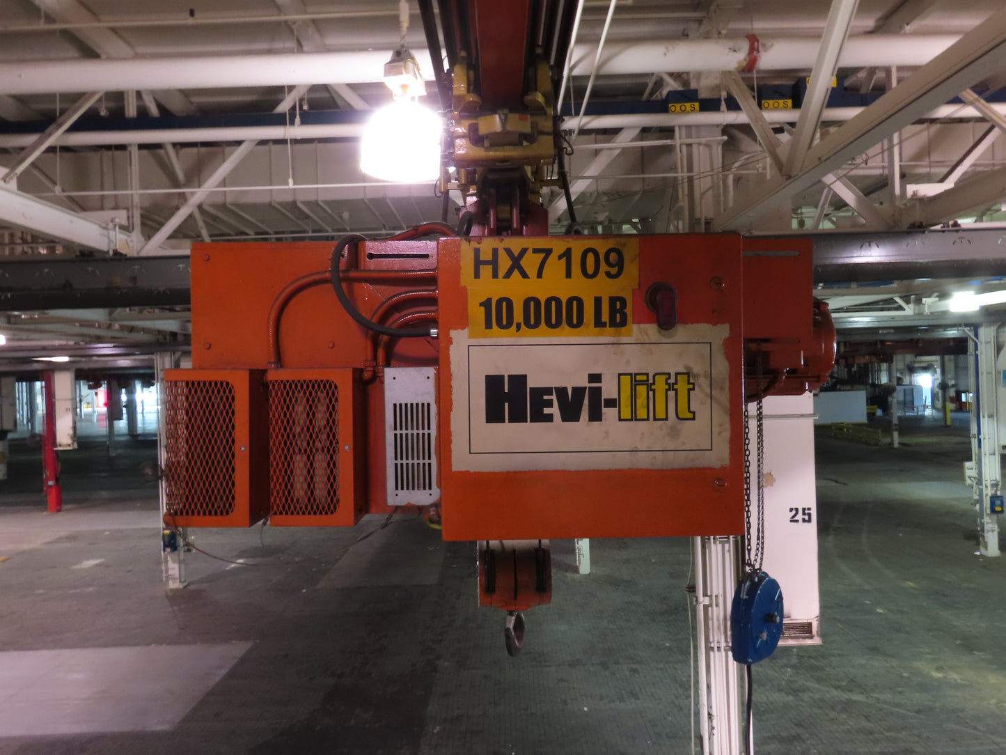 Cleveland Tramrail P&H 5 Ton Single Girder Underhung Bridge Crane 35' 10" Span