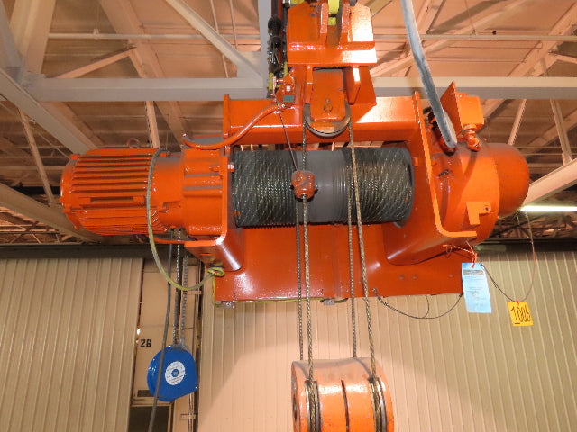 Cleveland Tramrail P&H 5 Ton Single Girder Underhung Bridge Crane 35' 10" Span
