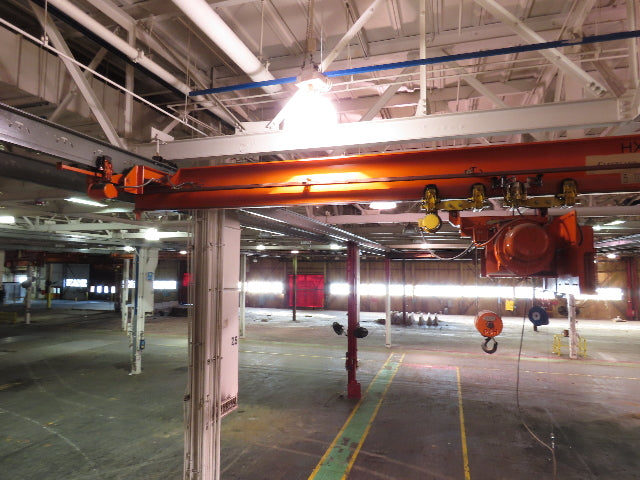 Cleveland Tramrail P&H 5 Ton Single Girder Underhung Bridge Crane 35' 10" Span