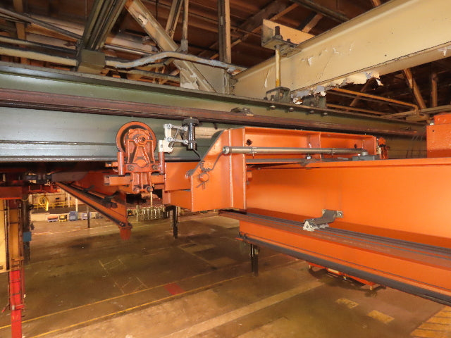 Cleveland Tramrail P&H 4 Ton Single Girder Underhung Bridge Crane 34' 10" Span