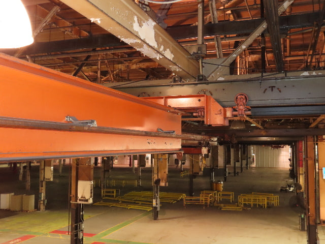 Cleveland Tramrail P&H 4 Ton Single Girder Underhung Bridge Crane 34' 10" Span