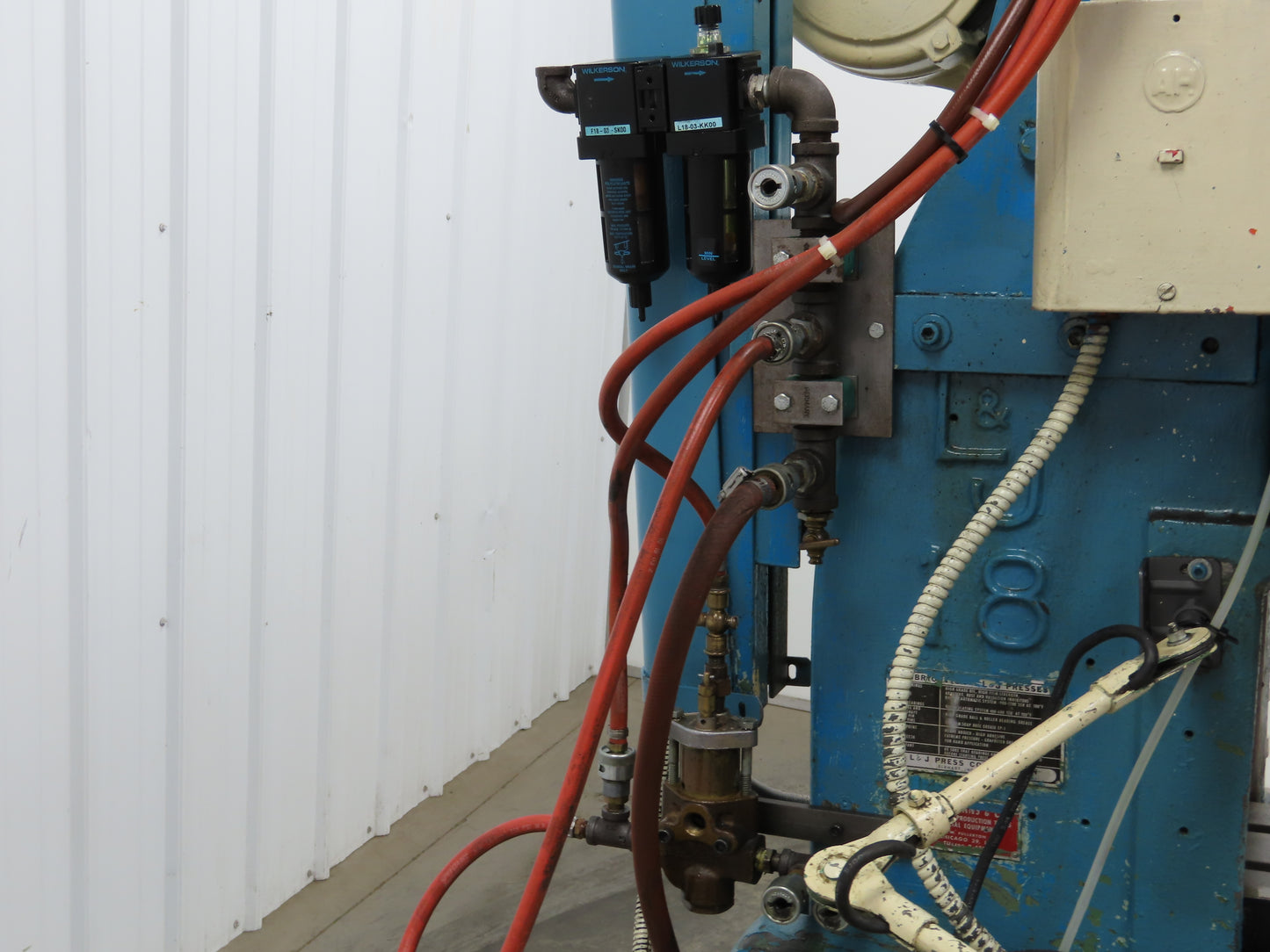 L&J No18 No 18 Mechanical OBI Punch Press 18 Ton 2" Stroke 6" Throat 1.5Hp 3Ph