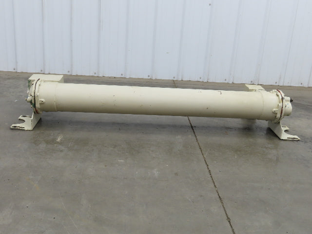 Oil Cooler Shell & Tube Heat Exchanger 2-Pass 57"L Bronze Brass