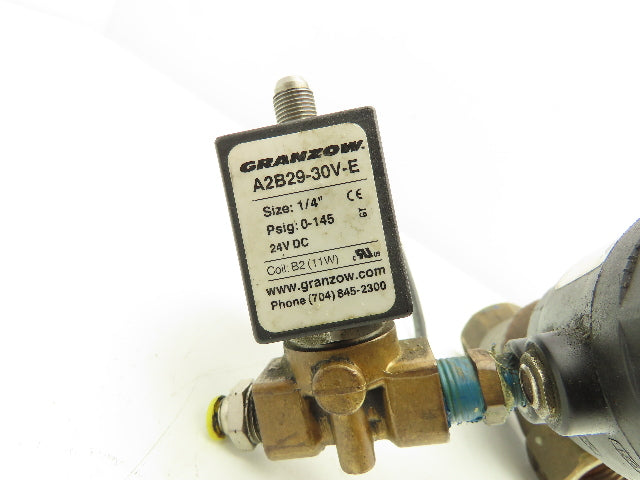 Granzow PABR-25/45FSO Bronze Pneumatic Solenoid Valve 2-Way 1" NPT 24VDC N.C.