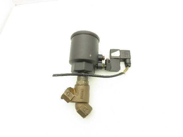 Asco 8290B005 Bronze Pneumatic Solenoid Valve 2-Way 3/4" NPT 24VDC N.C.