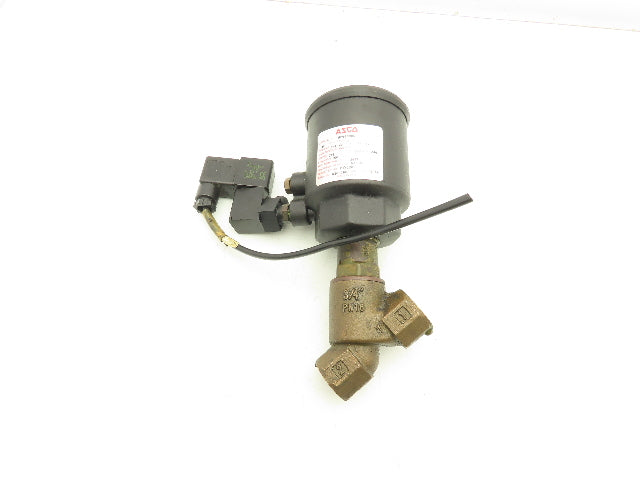 Asco 8290B005 Bronze Pneumatic Solenoid Valve 2-Way 3/4" NPT 24VDC N.C.
