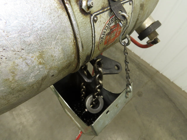 Gardner Denver 2 Ton 4000Lb Pneumatic Air Chain Hoist 11' Lift Hook Mount