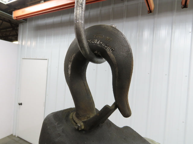 Gardner Denver 2 Ton 4000Lb Pneumatic Air Chain Hoist 11' Lift Hook Mount