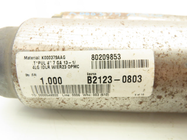 Rapistan K000379AAG Belt Conveyor Steel Idler Pulley 4" Dia 13-1/4"W Lot of 2